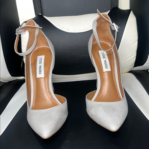 Steve Madden Gray Women's Strap Heels Size 8 1/2 M - Picture 14 of 17